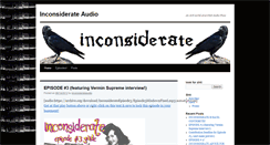 Desktop Screenshot of inconsiderateaudio.anarchyplanet.org