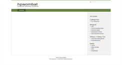 Desktop Screenshot of hpwombat.anarchyplanet.org